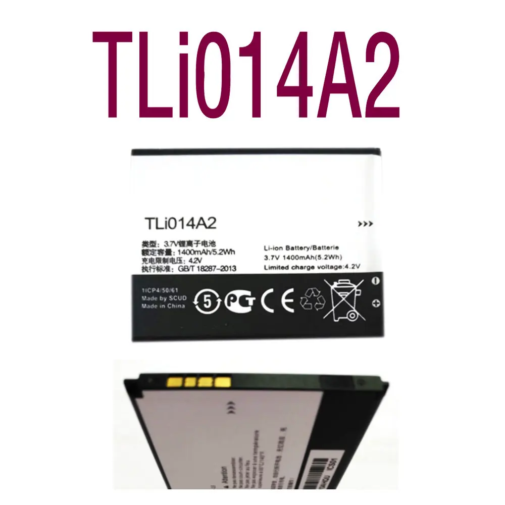 Аккумулятор 1400 мАч TLi014A2 для Alcatel Pixi 3 4 5 дюйма 4027 4027A 4027D 4027X 4010 4010D 4012 4030 4030D 4030A 5020 5020D