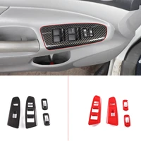 for 2011 2015 toyota tacoma abs carbon fiber style car styling glass lift frame decorative sticker car interior accessories lhd