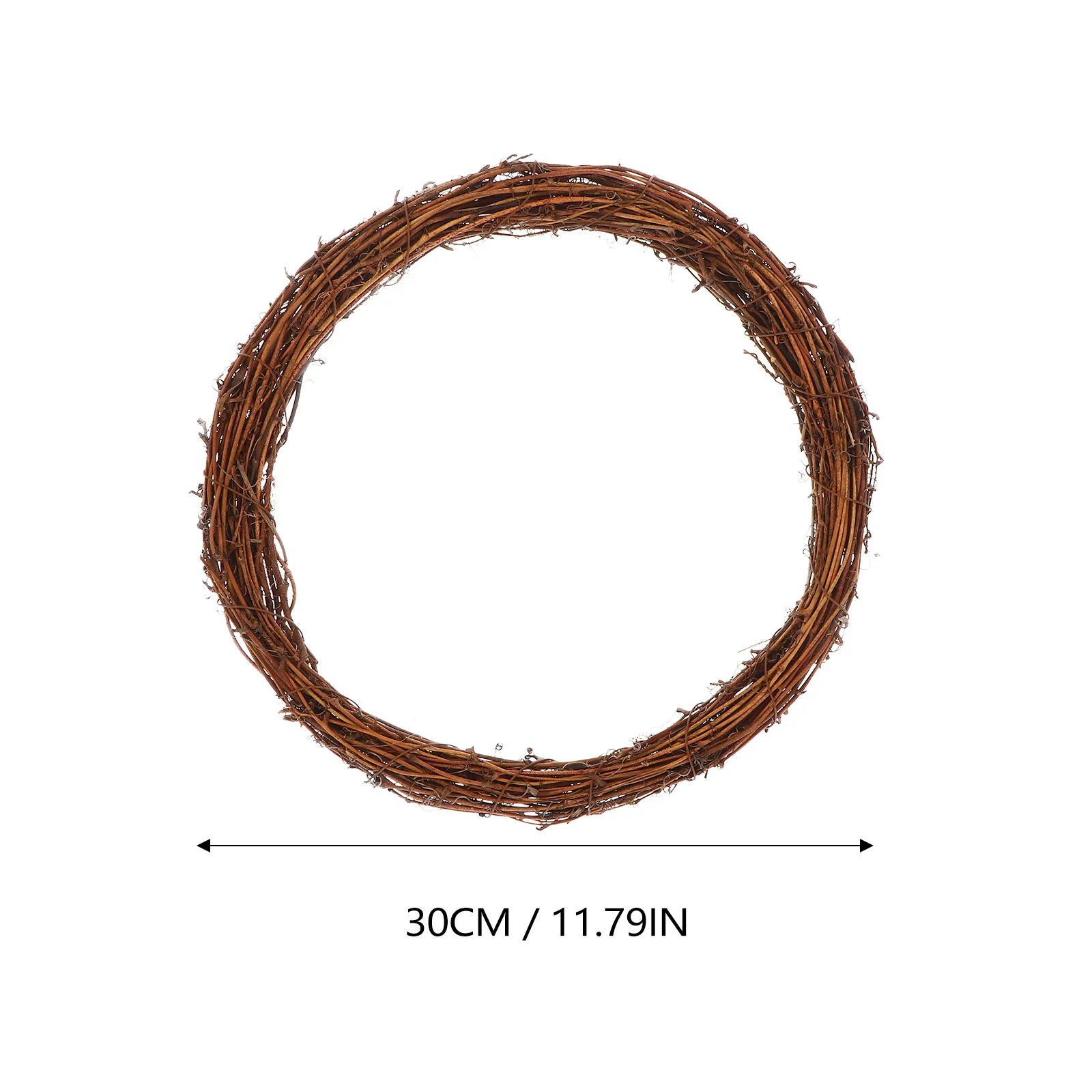 

Wreath Rattan Ring Christmas Natural Decor Vine Door Craft Grapevine Diy Garland Wall Branch Hanging Material Party Frame