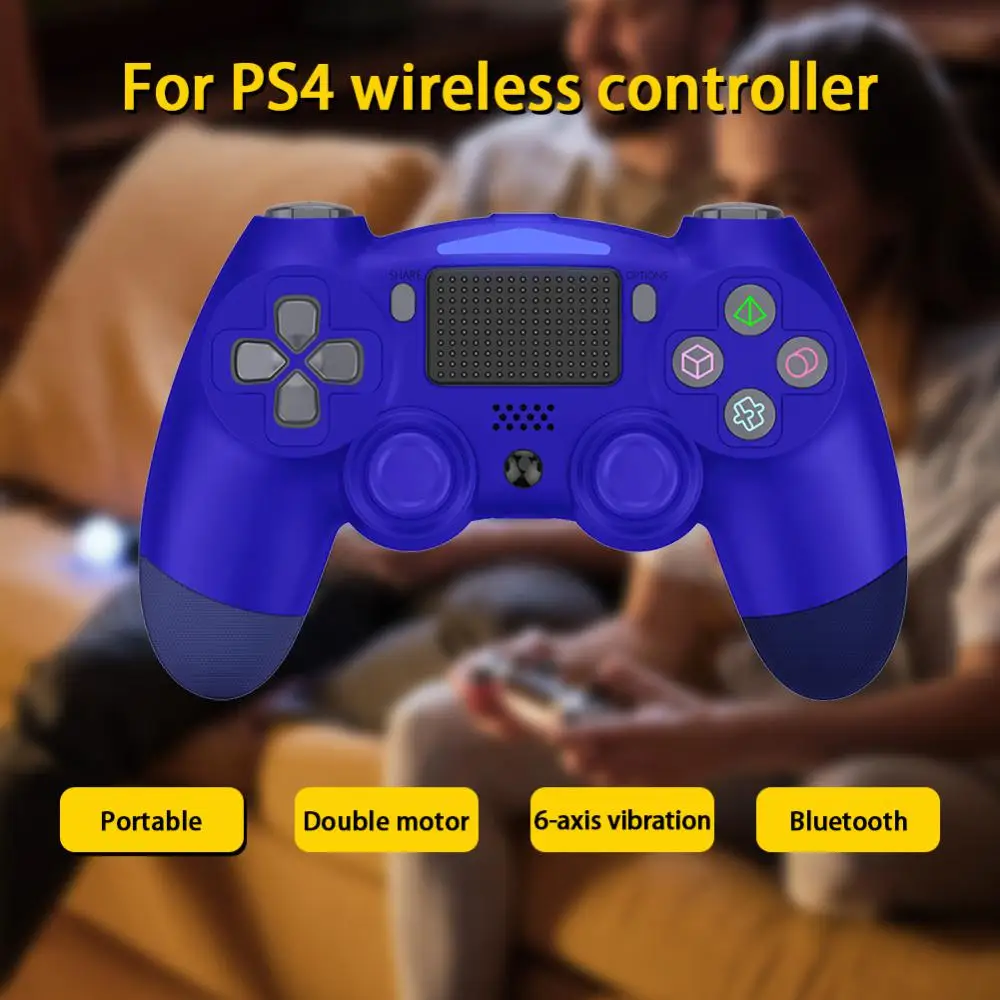 

Для PS4 беспроводной Bluetooth-совместимый геймпад двойной мотор Вибрация с 6-осевым сенсором сомато y-сенсор игровой контроллер
