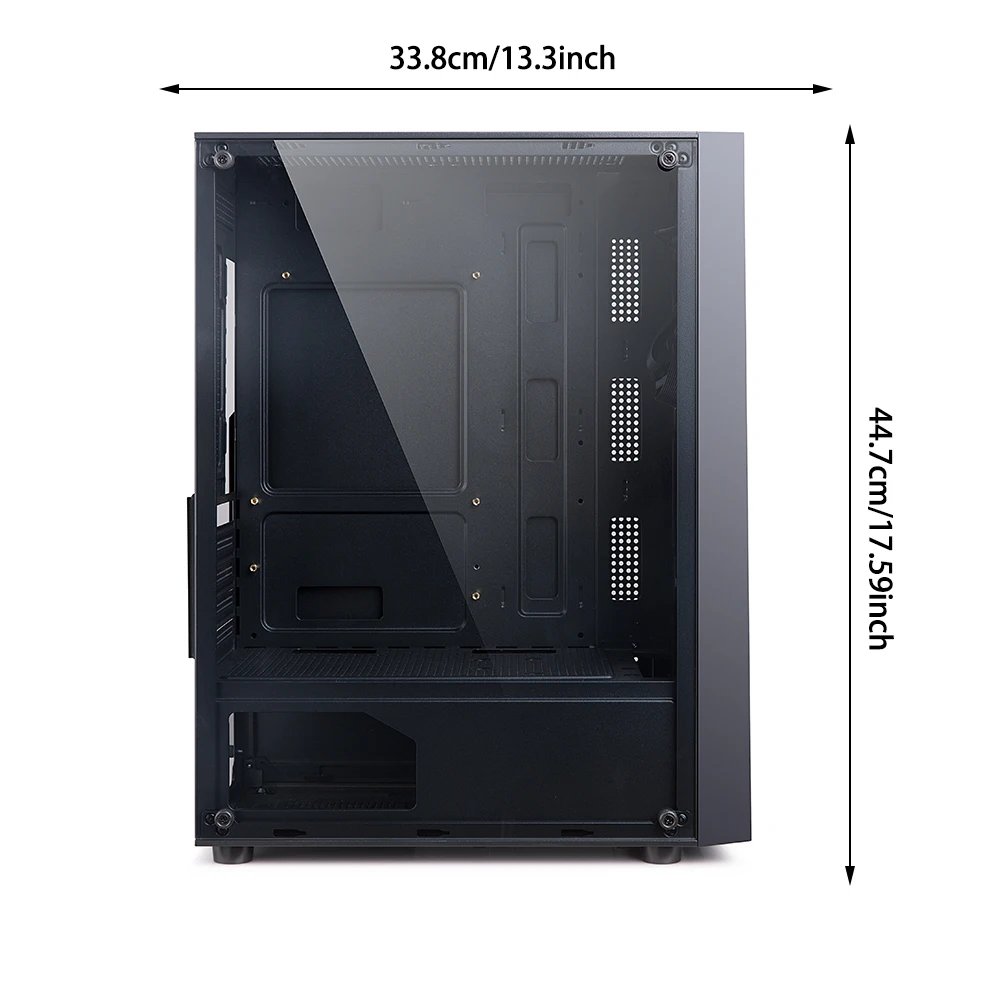 Хорошее качество для корпуса компьютера M-ATX ITX и башня с закаленным стеклом