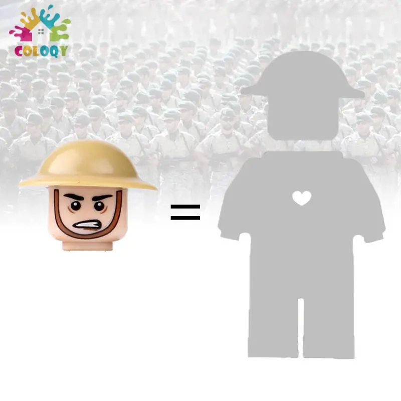 Детские игрушки 24-48 шт./партия военная фигурка WW2 строительные блоки солдат