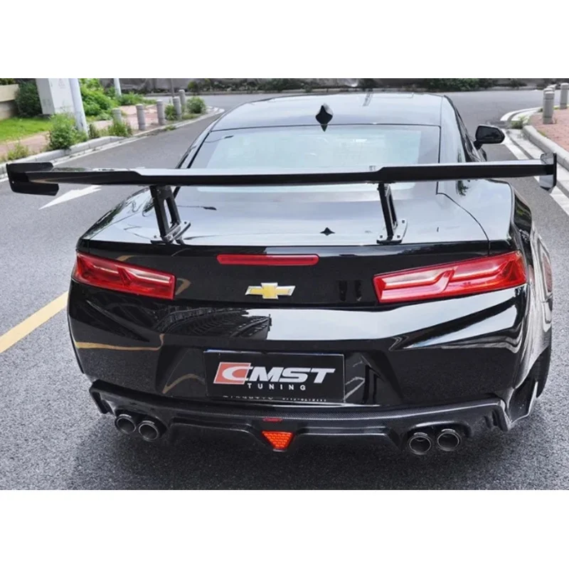 Фото Заводской хит продаж, комплект широкого кузова в стиле CMST для Camaro, карбоновый передний бампер, задний диффузор, спойлер, крыло, капот, подходит для нового Bod №4
