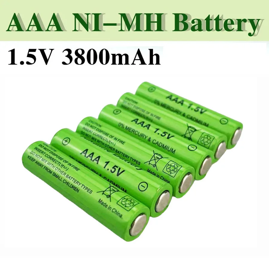 Аккумуляторная батарея 3800 мАч Ni-MH для часов мышей компьютеров игрушек и т. д