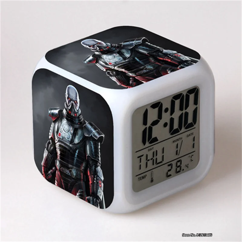 

Disney's Star Wars Peripheral 3d Digital Printed Light-emitting LED Decorative Alarm Clock for Children's Holiday Gifts