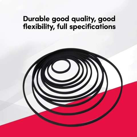 41-190 мм квадратный сложенный резиновый ремень 1,2 мм для кассетной магнитофонной машины 5 шт. DXAC