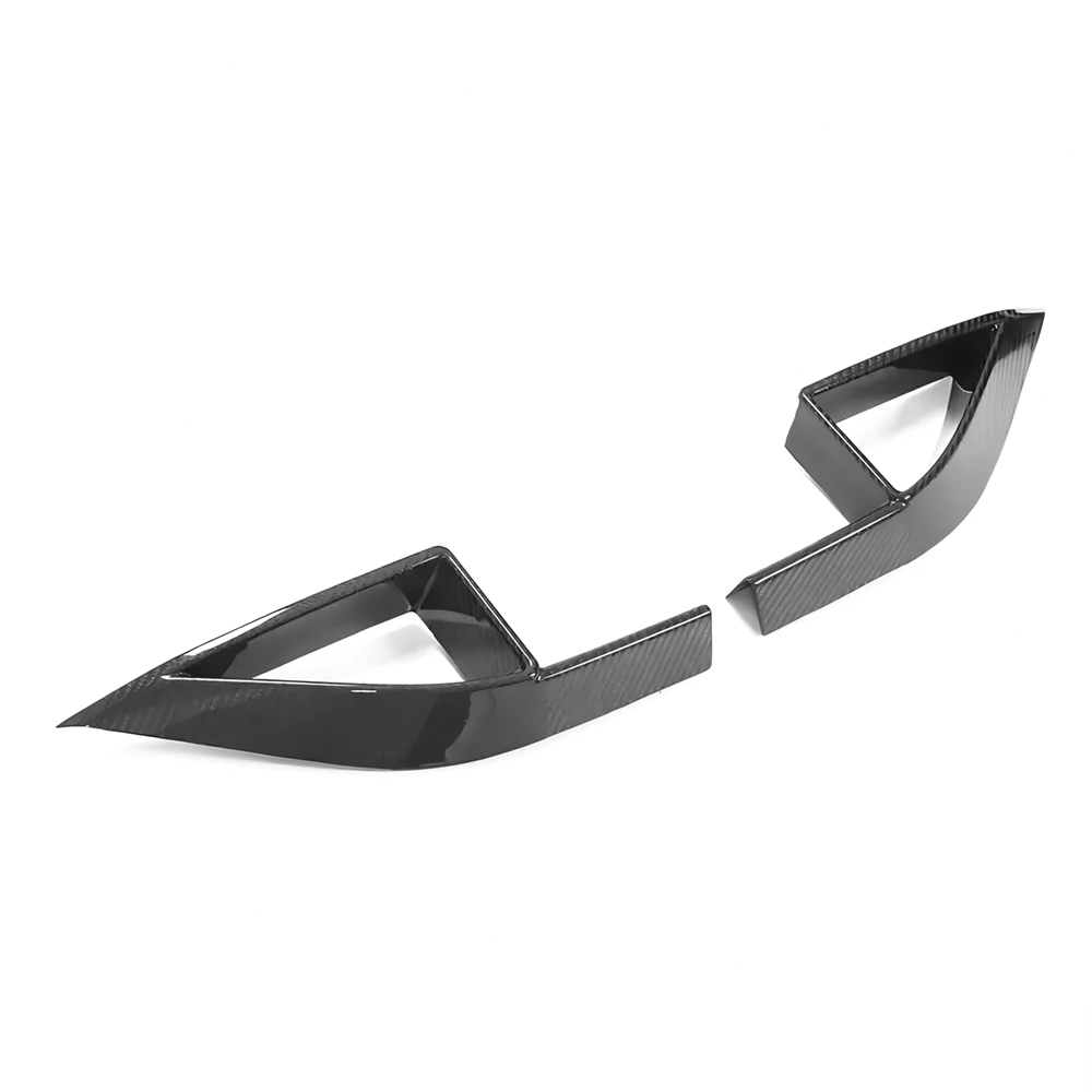 Передний бампер из сухого углеродного волокна с низкой решеткой накладка на