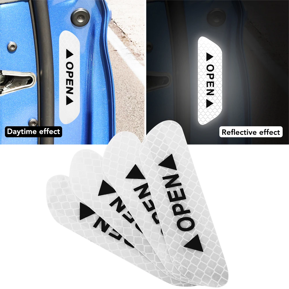 

Наклейка на дверь автомобиля, предупреждающая отражающая лента для открытия безопасности для Hyundai Elantra I30 Tucson Accent I10 I20 IX35 Getz Ioniq GDI