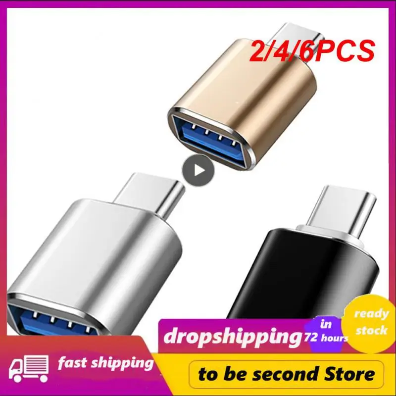 

2/4/6PCS Aluminum Typec Male To Usb Female Converter 5gbps Super Speed Connector Adapter Durable Usb 3.0 To Type C Otg Adapters