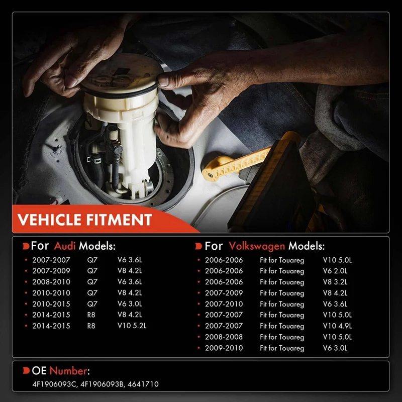 Модуль управления впрыском топлива автомобиля Для Q7 2007-2015 Volkswagen Touareg 2006-2010 4F1906093C