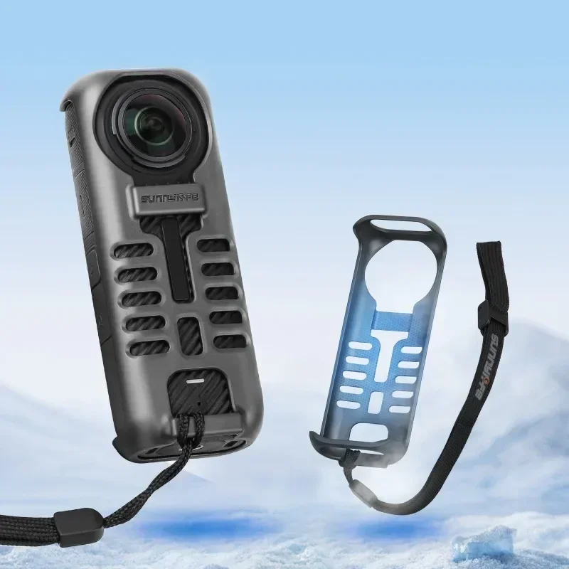 Графеновый чехол для Insta360 X4 с защитным чехлом ремешка защита от падения и царапин