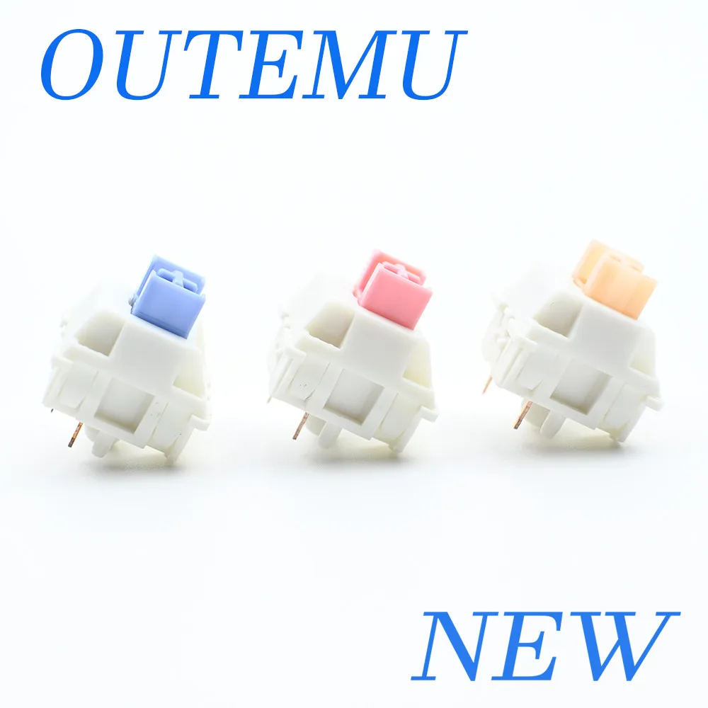 Outemu Switches Lubed Mechanical Keyboard Switch 5Pin Silent Tactile Linear Cream Blue Pink Yellow Custom Gaming RGB MX Switches