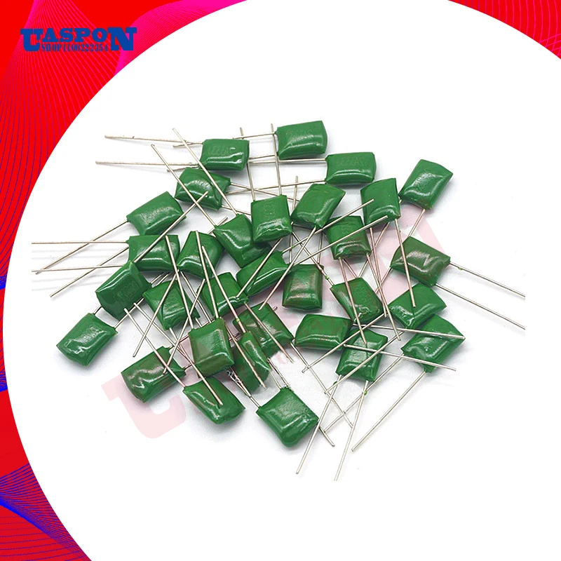 

10pcs Polyester film capacitor 100V 120nF 150nF 220nF 330nF 470nF 2A124J 2A154J 2A224J 2A334J 2A474J