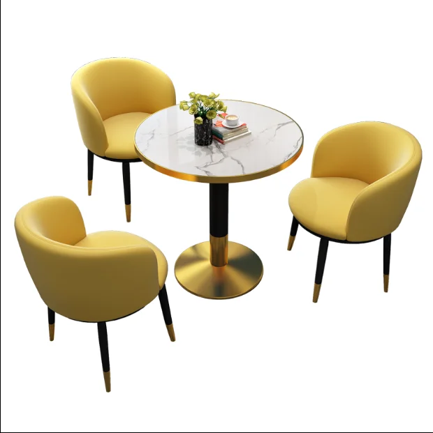 Светильник роскошный стол для переговоров и стул сочетание зоны отдыха кофейни