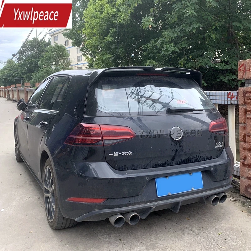 

Oettinger Style ABS Roof Spoiler For Volkswagen VW Golf MK7 7.5 GTI R R Line Golf 7 2014 2015 2016 2017 2018 2019