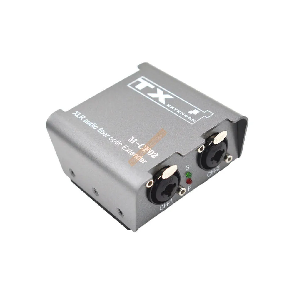 2-полосный аудиоволоконно-оптический удлинитель XLR через оптоволоконный кабель SC