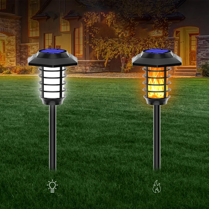 

Dynamic Simulation Of Solar Lawn Lamp Courtyard Flame Lamp Outdoor LED Garden Villa Ground Landscape Lamp