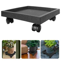 tray flowerpot plant planter holder stand square pot wheels caddy with moveable flower rolling wheel supplies gardening