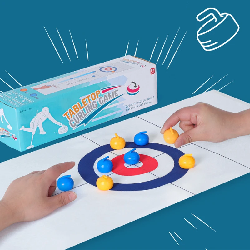 

Table Curling Board Games Fun Sports Games Brains Hands-on Bowling Toys Sports Children Birthday Gifts