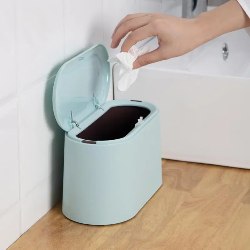 

Simple Mini Desktop Trash Can Cute Mini Paper Basket Household Bedroom Nordic Table Trash Can Removable Desktop Garbage Case