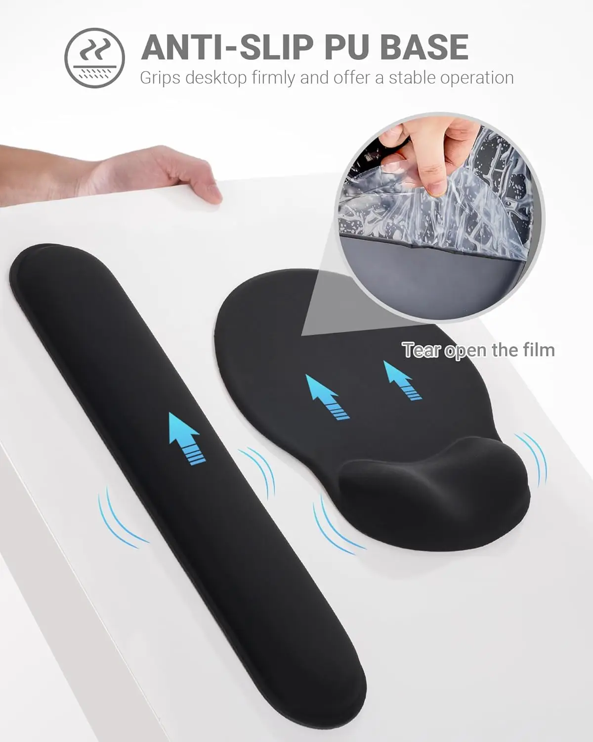 Эргономичный коврик для мыши набор поддержки запястья подставок клавиатуры из