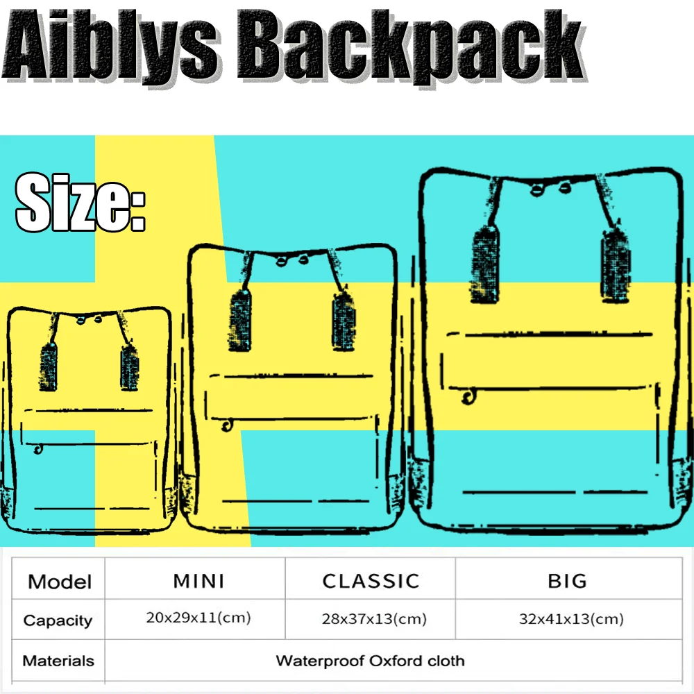 

Aiblys Official Store school bag backpack canvas waterproof bags
