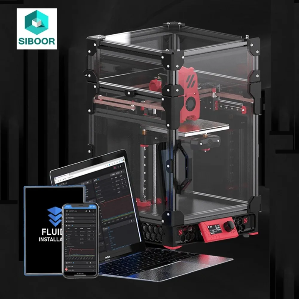 

Siboor Industrial 3D Metal Printer Filament Abs 3D Digital 3D Printers Impresoras Voron 0.2 Kit V0.2 Core Xy 3D Printer Kits