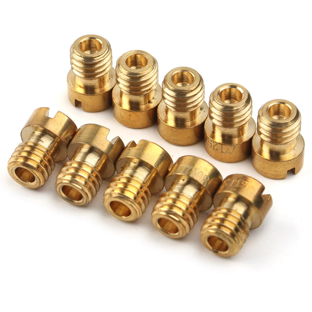 10 шт. золотой мотоцикл латунный карбюратор пилотная струя для PWK Mikuni OKO Keihin KOSO # 100