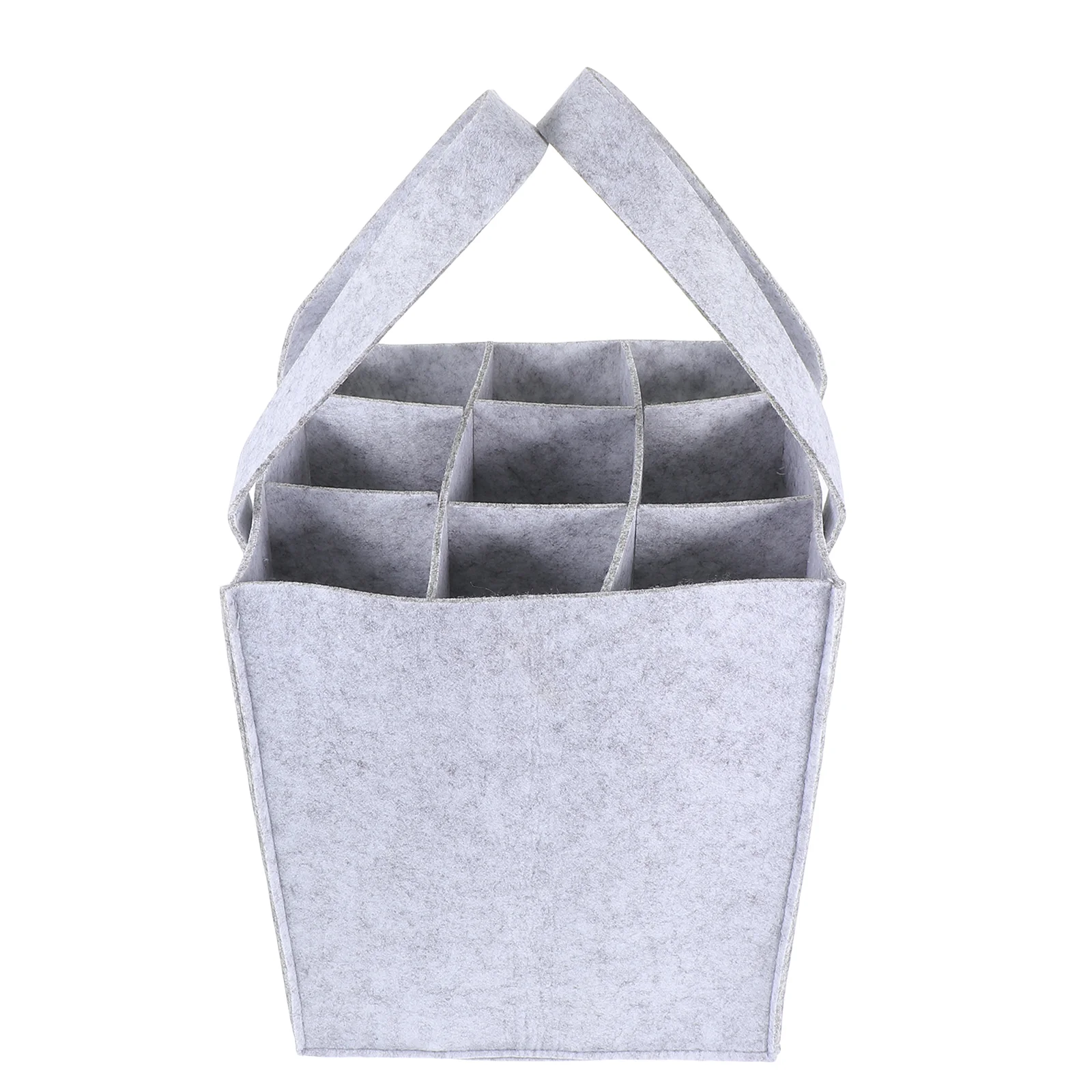 

Bottlecarrier Tote Bagsdecor Travel Cover Felt Gifts Divided Insulated Party Storagewomen Basketsbottles Grocery Box Red Sleeve