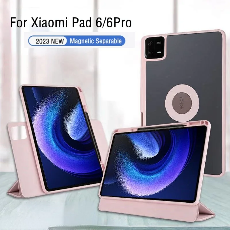 

Separable Tablet Case For Xiaomi Pad 6 Pro 11 inch Mi Pad 5 Pro 11 Case Magnetic Stand Capa For Redmi Pad 10.61"Case