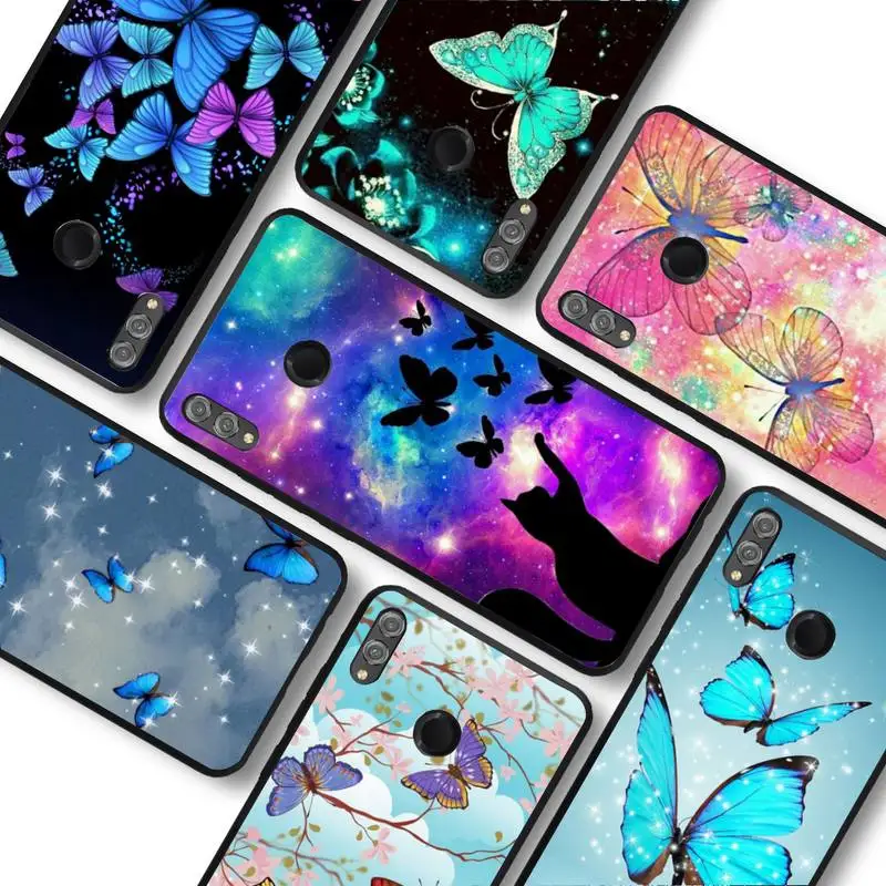 

MaiYaCa Luxurious Colored Butterfly Phone Case for Samsung A51 A30s A52 A71 A12 for Huawei Honor 10i for OPPO vivo Y11 cover