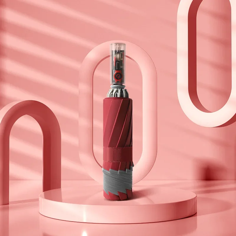 

Полностью автоматический зонт заднего хода, ветрозащитный и дождестойкий двойной, автоматический выдвижной большой зонт