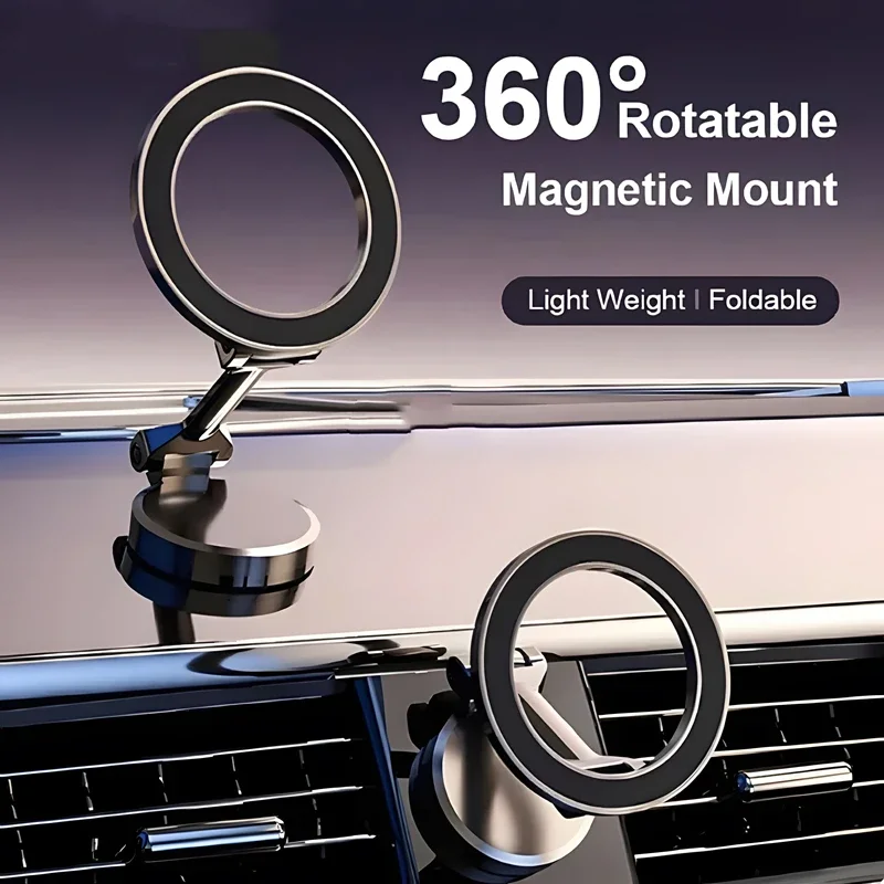 Прочный магнитный металлический держатель для автомобиля складной кронштейн на