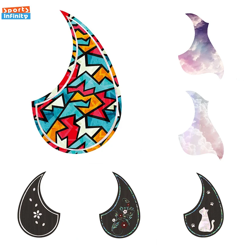 

1 Pcs 38 39 40 41 Inch Guitar Protective Sticker Decorative Accessories Self-adhesive Guard Sticker for Acoustic String Guitar