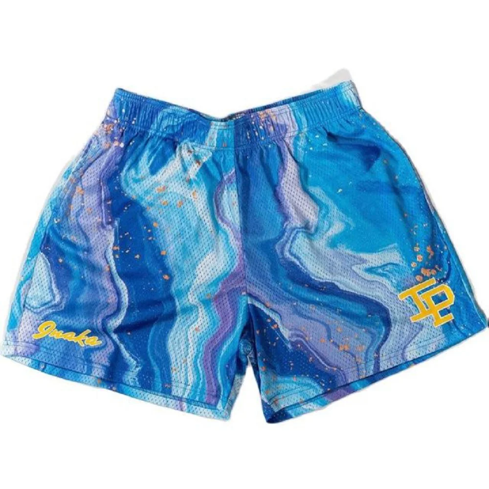 

IP Mesh Shorts 2022 Men / Women Summer Leisure Fitness Sports Shorts 3D Printed Breathable Large Beach Pants