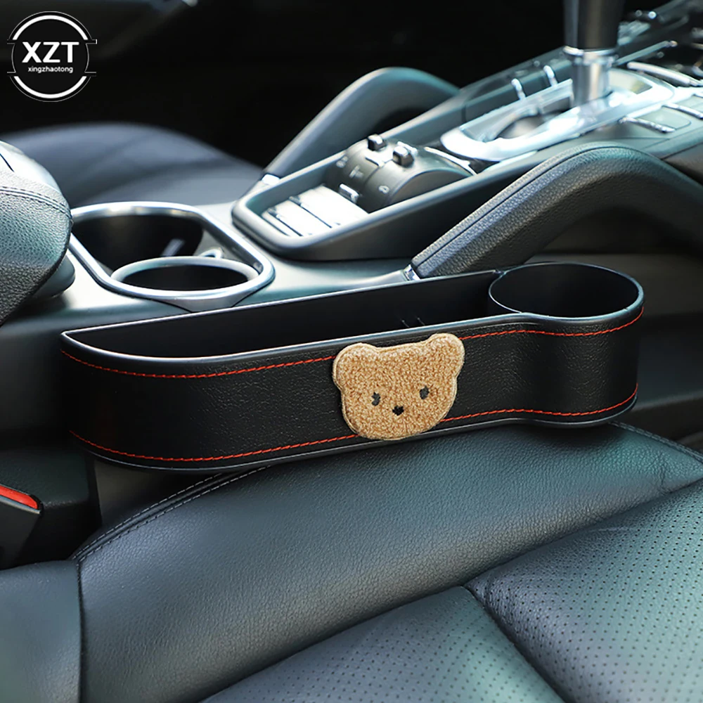 

Car Seat Gap Organizer Auto Console Sides Storage Box with Cup Holder Seat Crevice Storage Box for Cellphones Seat Storage Shelf
