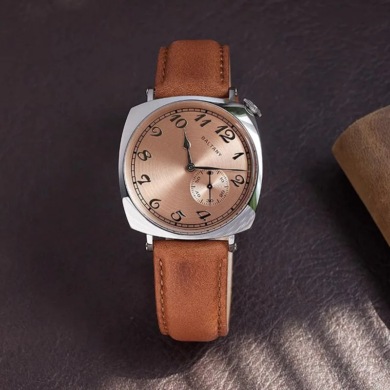 Мужские повседневные автоматические механические часы 38 мм сапфировые линзы из