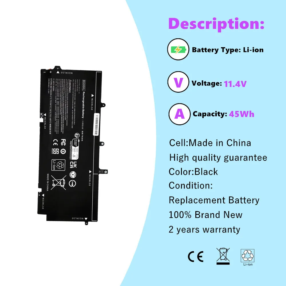 Фото Аккумулятор BG06XL HSTNN-IB6Z HSTNN-Q99C 804175-1B1 для HP EliteBook 1040 G3 (P4P90PT) серии 804175-181 804175-1C1 805096-001 №3