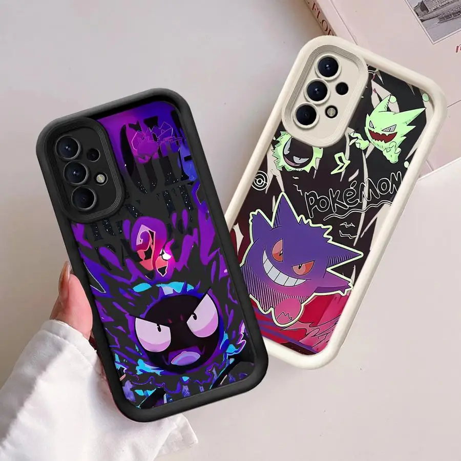 Чехол для телефона P-Pokemons G-Gengars Samsung Galaxy A55 A51 A71 A72 A15 A25 A35 A73 A52 A52s A53 A54 Мягкий