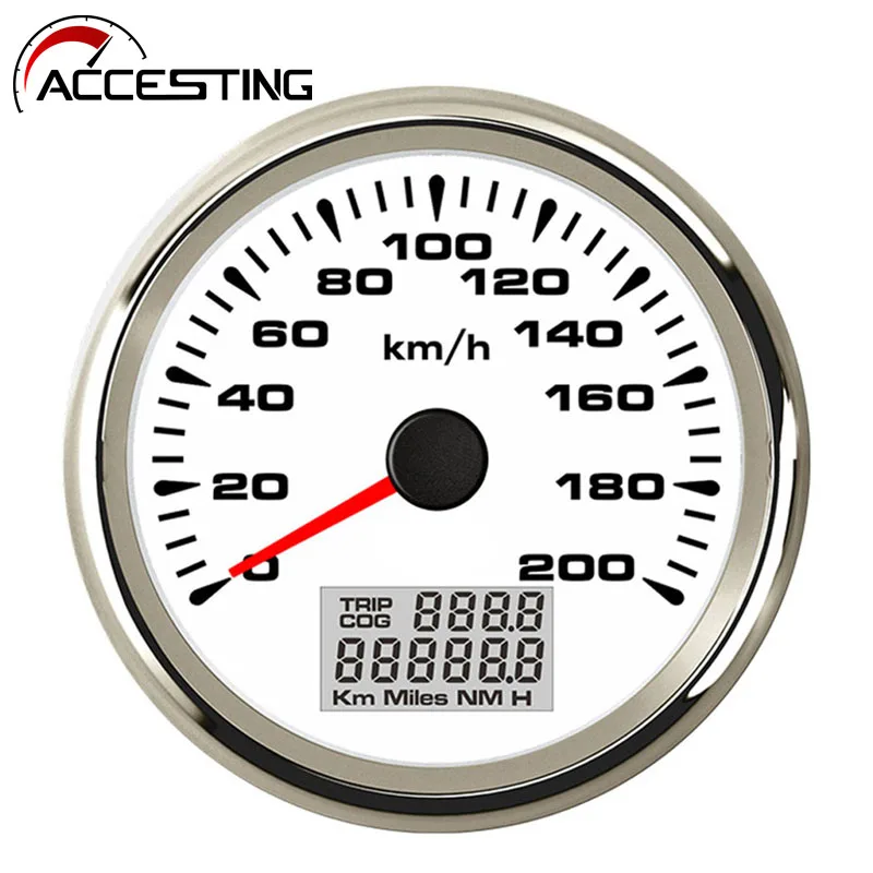 Одометры скорости Gps измеритель с ЖК-дисплеем и подсветкой 7 цветов для