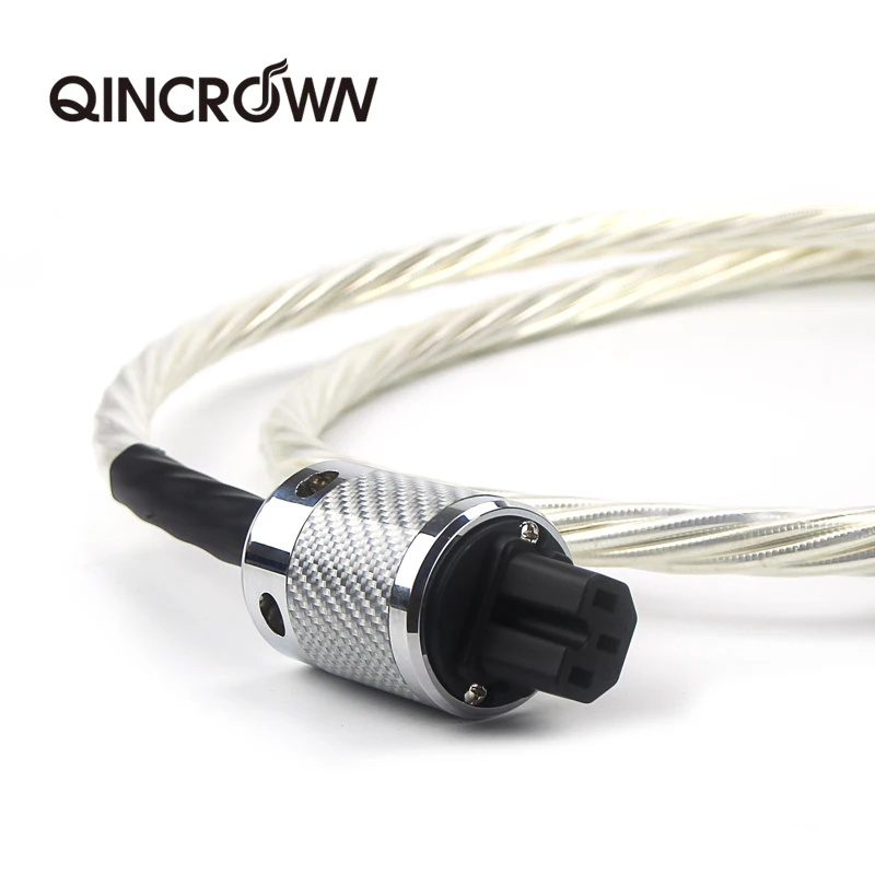 QINCROWN Аудио и видео 7N OCC Посеребренный кабельный провод Высококачественный разъем