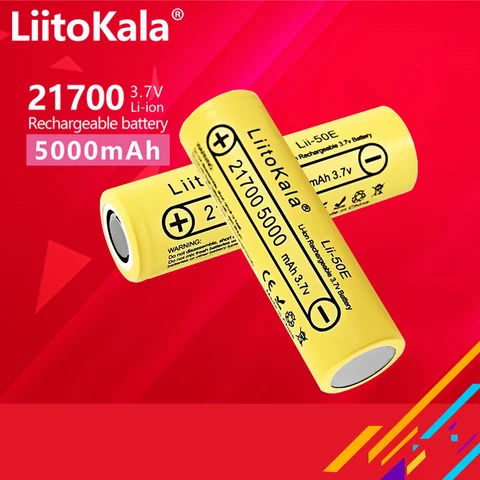 1-16 шт. LiitoKala 21700 5000 мА литий-ионный аккумулятор 3,7 В разрядник 35 А аккумулятор с высоким разрядом аккумулятор для электронных инструментов