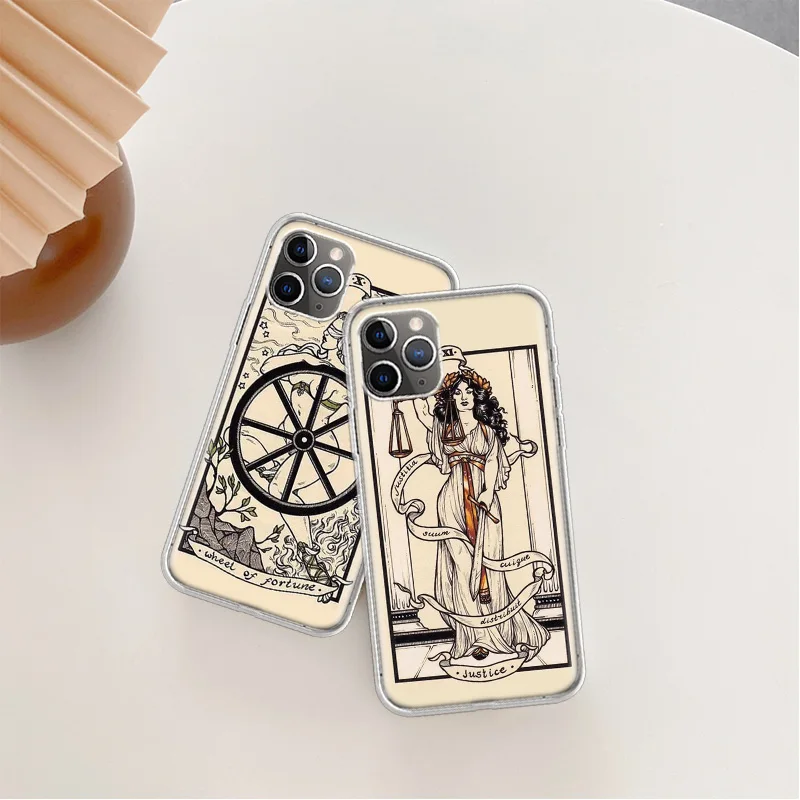 Карты Таро для телефона Halsey HFK чехол Iphone 14 13 15 16 Pro Max Plus Apple 11 12 Mini X XS XR прозрачный S