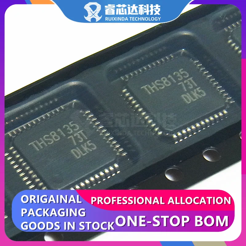 THS8135PHP THS8135 HTQFP48 видео DAC 10 b 240M параллельный 48-HTQFP (7x7) новый оригинальный фотоэлемент THS8135PHPG4 RXDNA