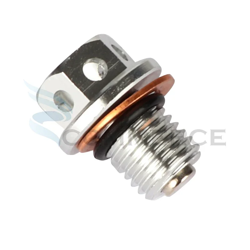 Мотоцикл M12x1,5 Магнитный болт сливной пробки масла, гайка поддона масла, подходит для Honda Kawasaki Yamaha, мотокросс, скутер, квадроцикл, квадроцикл