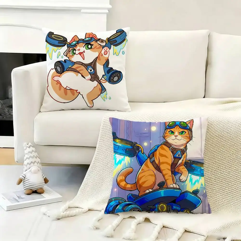 Наволочка F-fika Jetpack cat O-overwatch, чехол для подушки, декоративная наволочка для автомобиля и дивана (art.: 3920db3b53a5e) - 3920db3b53a5e