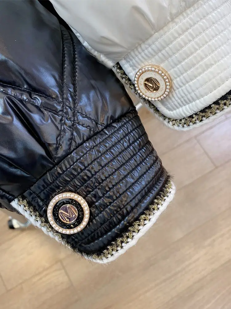 Women Down Jacket New Vintage Style White Duck Down Jackets Autumn Winter Warm Coats Female Outwear