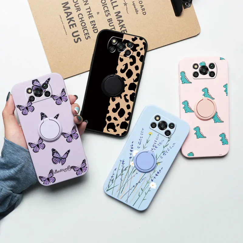 

Magnetic Ring Holder Phone Cases For Xiaomi Poco X3 NFC Case Soft TPU Back Cover For Poco X3 Pro POCOX3 X 3 6.67'' Bumper Shell