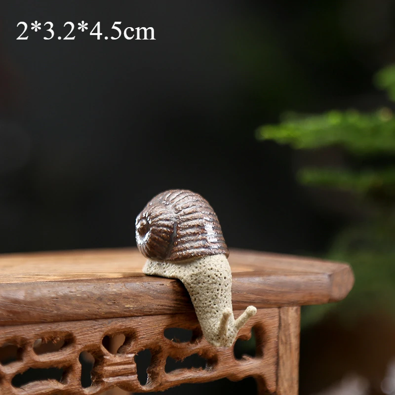Керамическая фигурка улитки YXYMCF для суккулентов