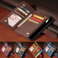 luxury leather wallet for realme v5 rmx21112112 case magnetic zipper wallet mobile retro wallet flip card stand realme v5 cover